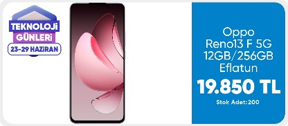 Oppo Reno13 F 5G 12GB/256GB Eflatun Akıllı Telefon