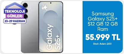Samsung Galaxy S25+ 512 GB 12 GB Ram (Samsung Türkiye Garantili) Gümüş