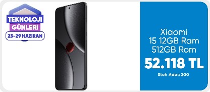 Xiaomi 15 12GB Ram 512GB Rom, Siyah