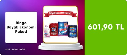 Bingo Büyük Ekonomi Paketi 601,90 TL