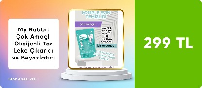 My Rabbit Çok Amaçlı Oksijenli Toz Leke Çıkarıcı ve Beyazlatıcı 800 gr 269 TL