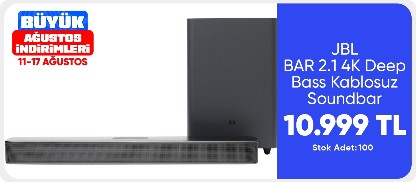 JBL BAR 2.1 4K Deep Bass Kablosuz Soundbar