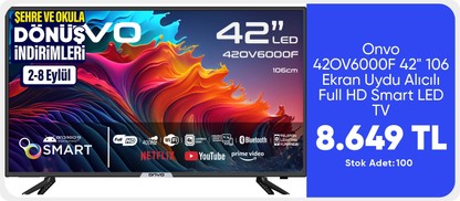 Onvo 42OV6000F 42" 106 Ekran Uydu Alıcılı Full HD Smart LED TV
