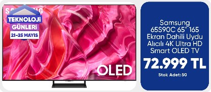 Samsung 65S90C 65" 163 Ekran Uydu Alıcılı 4K Ultra HD Smart OLED TV