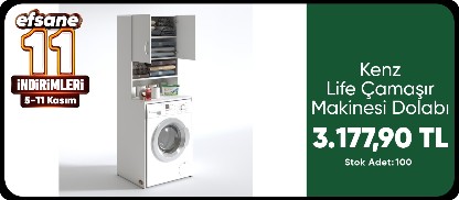 Kenz Life Markalı Çamaşır Kurutma Makinesi dolabı 
