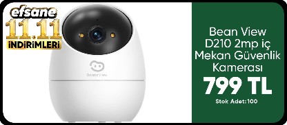 Beans View D210 2mp iç Mekan Güvenlik Kamerası, Renkli Gece Görüşü, Wi-Fi Evcil Hayvan (Köpek/kedi) Kamerası, Insan Hareket Algılama ve Takip, 1080P, 360° Görüş Bebek Monitörü, 2.4GHZ 