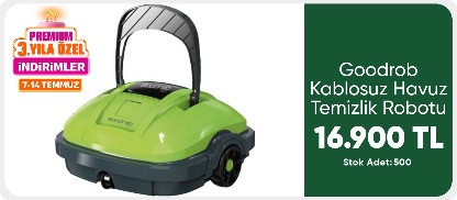 Goodrob Kablosuz Havuz Temizlik Robotu - 30 W-CORDLESS