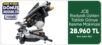 JCB Radyallı Üstten Tablalı Gönye Kesme Makinası - 305 mm