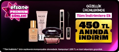 Güzellik Ürünlerinde 1200-450 Kupon 