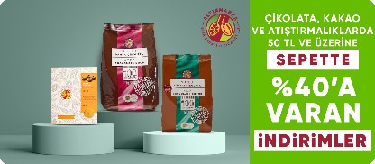Altınmarka Çikolata, Kakao ve Atıştırmalıklarında 50 TL ve Üzeri Sepette %40'a Varan İndirimler!