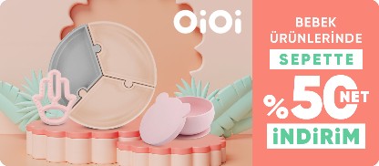 OiOi Beslenme Gereçlerinde Sepette Net %50 İndirim