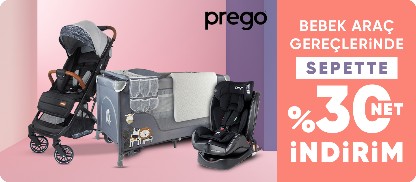 Prego Bebek Araç Gereçlerinde Sepette Net %30 İndirim 