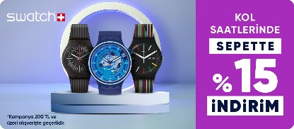 Swatch 200 TL üstüne Sepette %15 İndirim