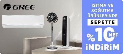 Isıtma ve soğutma ürünlerinde  sepette %10 net indirim