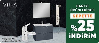 VitrA Mağazasında Ürünlerde Sepette %25 İndirim