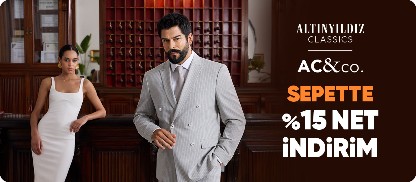 Sepette %15 net indirim
