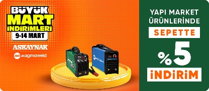 Askaynak Magmaweld Markalı Hırdavat Ürünlerinde Sepette %5 İndirim