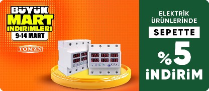 Tomzn Markalı Ürünlerde Sepette %5 İndirim