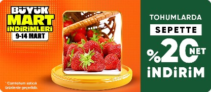 Camtohum Satıcılı Tohumlarda Sepette Net %20 İndirim Fırsatı