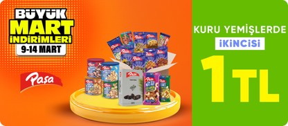Paşa Kuruyemi̇ş ürünlerinde 2.'si 1TL