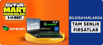 Monster Bilgisayarlarda fırsatlar