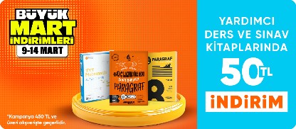 Yardımcı ders ve sınav kitaplarında 50 TL indirim*