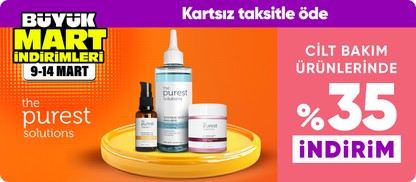 Cilt bakım ürünlerinde %35 indirim