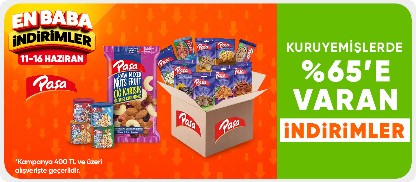 Kuru yemişlerde %65'e varan i̇ndirimler*