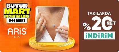 Ariş Pırlanta sepette %20 net indirim