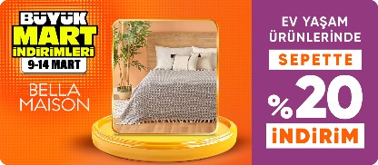 Bella Maison Ürünlerinde Sepette %20 İndirim