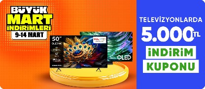 Televizyonlarda 5000 TL Kupon Fırsatı