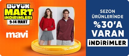 Mavi Sezon Ürünlerinde %30'a Varan İndirim