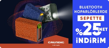 Grundig Bluetooth hoparlörlerde Sepette net %25 indirim 