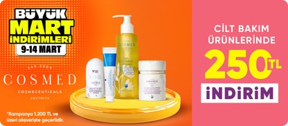 Kozmetik ürünlerinde 250 TL indirim*