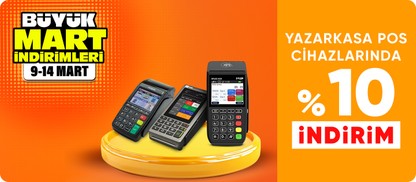 Yazarkasa pos cihazlarında sepette %10 indirim