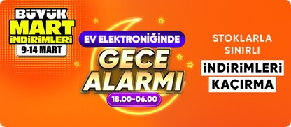 Ev elektroniğinde gece indirim alarmı
