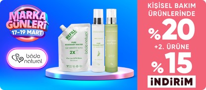 Bade Natural satıcılı ürünlerde %20 indirim+2. ürüne %15