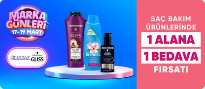 Gliss ve Blendax Ürünlerinde 1 alana 1 bedava 