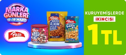 Paşa Kuruyemiş Ürünlerinde 2.si 1 TL !