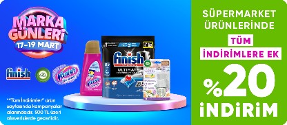 Finish,Vanish,Air Wick Ürünlerinde Tüm İndirimlere Ek %20 İndirim