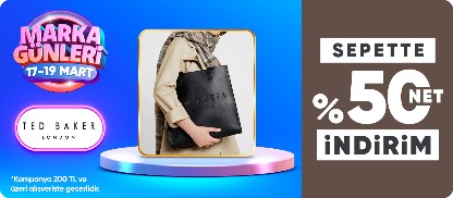 Ted Baker çantalarda sepette %50 net indirim