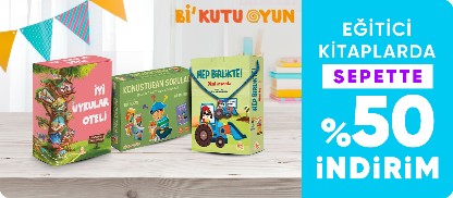 Eğitici kitaplarda sepette %50 indirim