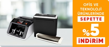 Ofis ve Teknoloji ürünlerinde sepette %5 indirim