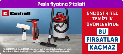 Einhell Markalı Temizlik Ürünlerinde Fırsatlar