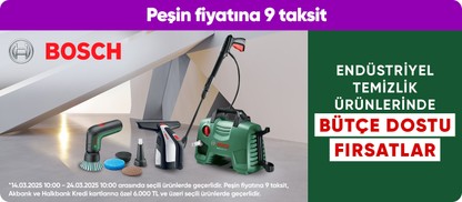 Bosch Markalı Temizlik Ürünlerinde Fırsatlar