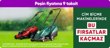 Çim Biçme Makinelerinde Bahar Fırsatları