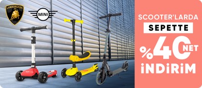 Mini Cooper & Lamborghini Scooterlarda Sepette Net %40 İndirim