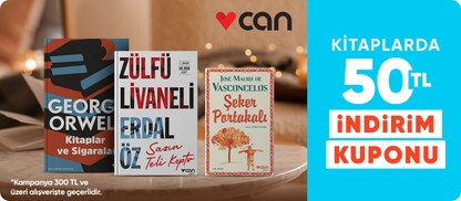 Kitaplarda  300 TL ve üzerine 50 TL indirim kuponu