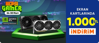 Nvidia Ekran Kartlarında 1.000 TL Kupon Burada