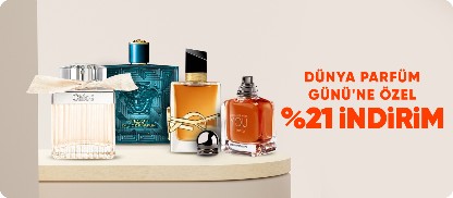 Dünya Parfüm Günü'ne özel  %21 indirim